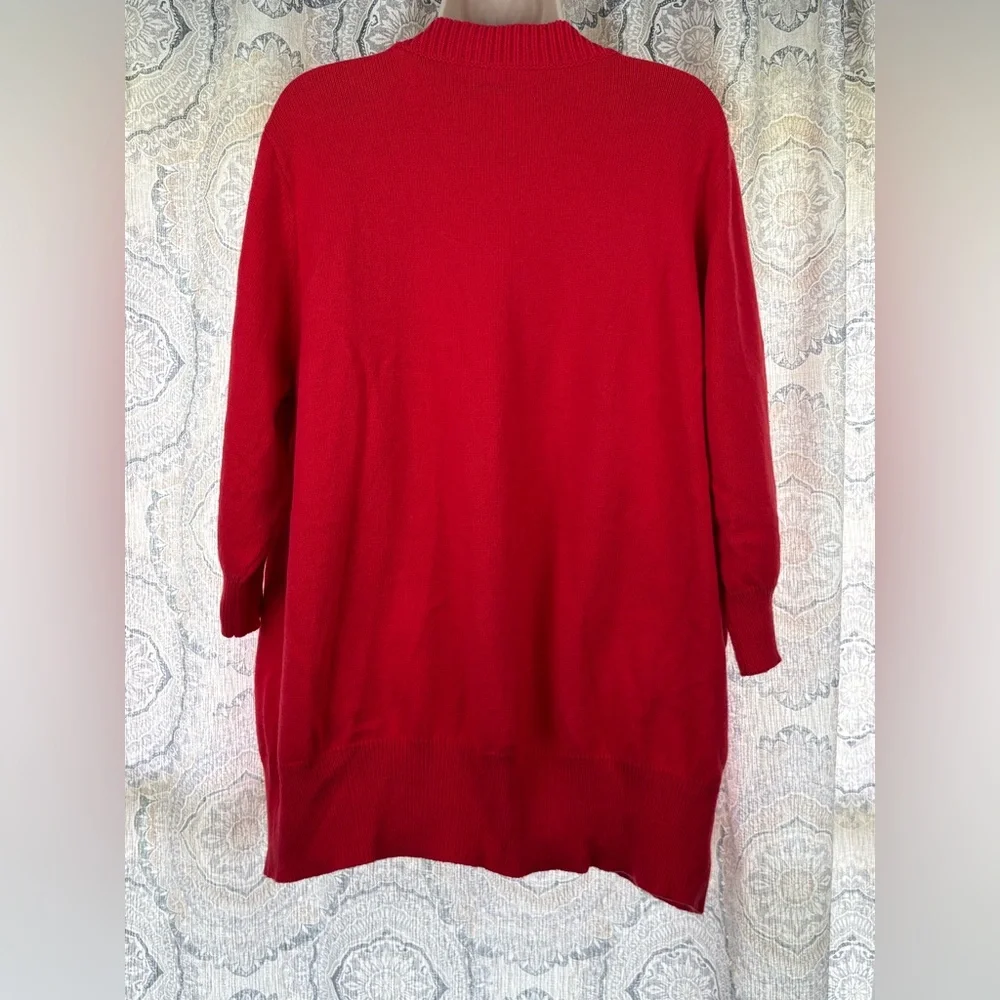 Old Navy Retro Vibrant Red Knit Cardigan NWOT
